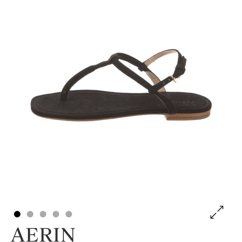 AERIN Black and Tan Women's Sandals